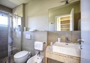 Koupelna v ubytování Hotel Pironi