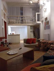 Posezení v ubytování Mykonos Ornos RedOcher Home