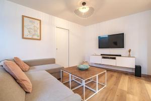 TV a/nebo společenská místnost v ubytování La Suite rue Noël