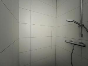 Ένα μπάνιο στο Ferienwohnung Kleinod