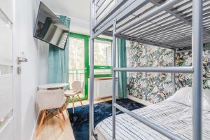 Postel nebo postele na pokoji v ubytování Apartament Zegrzyński z widokiem