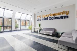 Posezení v ubytování Apartament Zegrzyński z widokiem