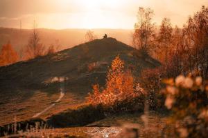 Paesaggio naturale nelle vicinanze del campeggio