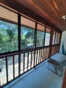 En balkon eller terrasse på Casas Ubatuba