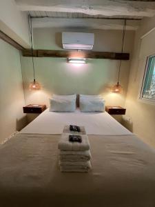 Cama ou camas em um quarto em La Posadita de Chacras