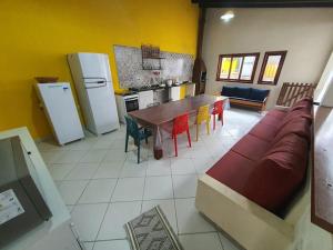 Køkken eller tekøkken på Casas Ubatuba