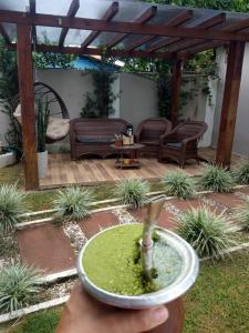 Zahrada ubytování Apartamento locação com piscina