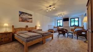 Ένα ή περισσότερα κρεβάτια σε δωμάτιο στο Apartmán Fany III