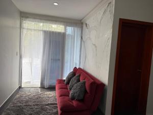 Posezení v ubytování Suites vergel balcón