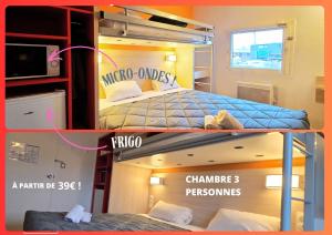 Postel nebo postele na pokoji v ubytování Premiere Classe Troyes Sud - Parc St Thibault