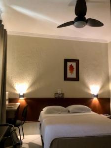 Postel nebo postele na pokoji v ubytování Hotel de Minas
