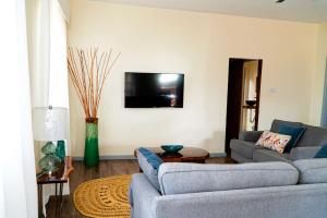 TV a/nebo společenská místnost v ubytování Kaye Devo Villa- Car Packages Offered