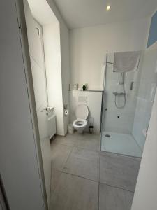 Koupelna v ubytování Hotel Astra