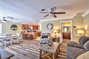 a living room with a couch and a table at Hutchison Estate, Guest Suite 1 in Murrieta