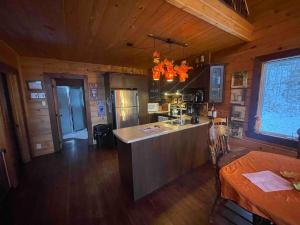 Cuisine ou kitchenette dans l'établissement Joy's Chalet - Hottub, Lake, & Cottage 40 autres photos