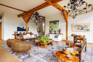 Posezení v ubytování Casa de Campo en El Edén