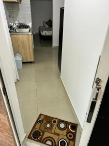 Kuchyň nebo kuchyňský kout v ubytování Hotel Lesus