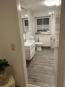 Koupelna v ubytování Souterrain Ferienwohnung Iphofen