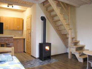 Köök või kööginurk majutusasutuses Holiday home with a terrace, right on the lake