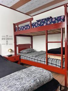 Postel nebo postele na pokoji v ubytování Hostal 7 colores + 8 fotografií