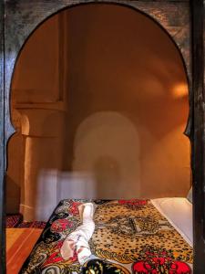 Postel nebo postele na pokoji v ubytování Riad La Perle Tamnougalte
