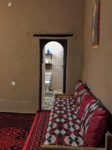 Postel nebo postele na pokoji v ubytování Riad La Perle Tamnougalte