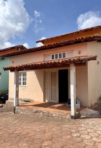 Bygningen som feriehuset ligger i