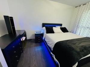Postel nebo postele na pokoji v ubytování Chambres Carantec