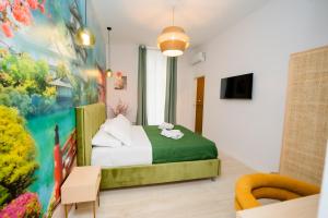 Four Points Suites客房内的一张或多张床位