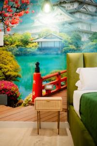 Four Points Suites的休息区