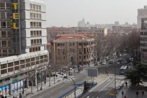 Widok na miasto Madryt z tego pensjonatu