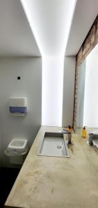 マンハイムにあるZimmer im Loft IIのトイレと洗面台付きのバスルーム