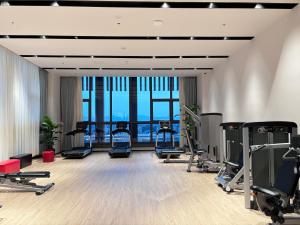 Fitness centrum a/nebo fitness zařízení v ubytování Wanda Realm Yudu Ganzhou