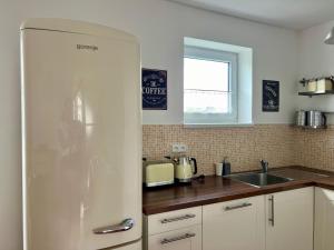 Köök või kööginurk majutusasutuses Apartmán Půda na jihu