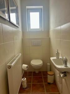 Vannituba majutusasutuses Apartmán Půda na jihu