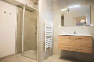 Koupelna v ubytování Duplex Échanges complices ,Frontière
