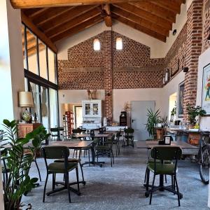 Restaurace v ubytování Cascina Mora Bassa