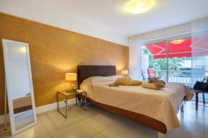 Postel nebo postele na pokoji v ubytování Meublé de tourisme 3P avec clim