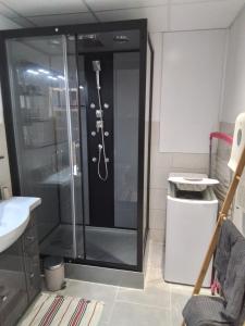 Ένα μπάνιο στο Appartement Les Faysses
