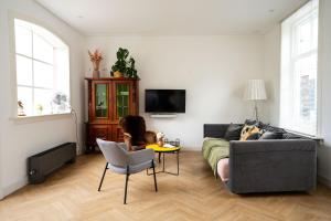 TV a/nebo společenská místnost v ubytování Boetiekhotel Villa Wanrooy