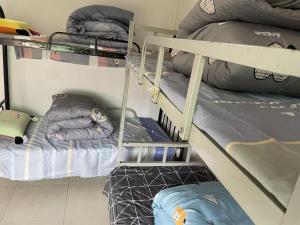 Katil atau katil-katil dalam bilik di Shenzhen Zhongge Budget Homestay Pingzhou Subway Station Branch