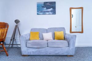 Χώρος καθιστικού στο Blissful Oasis