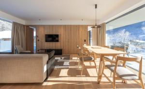 TV a/nebo společenská místnost v ubytování Appartements Kammerlander