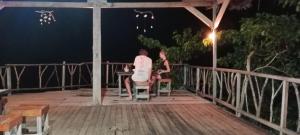 Balkón nebo terasa v ubytování Pombero lodge