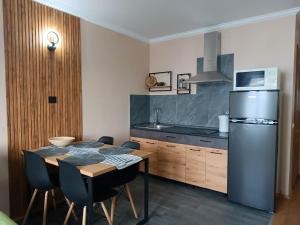 Η κουζίνα ή μικρή κουζίνα στο Вілла На Гірській