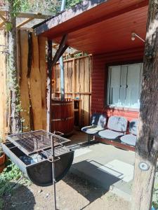 Χώρος καθιστικού στο Cisnes del Tolten