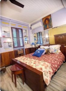 Katil atau katil-katil dalam bilik di Maison confortable à Fort-de-France avec espace extérieur