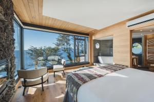 Voodi või voodid majutusasutuse Hotel AWA toas