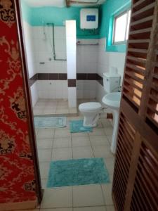 Koupelna v ubytování Beti's Resort