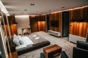 TV a/nebo společenská místnost v ubytování Hotel Bavka